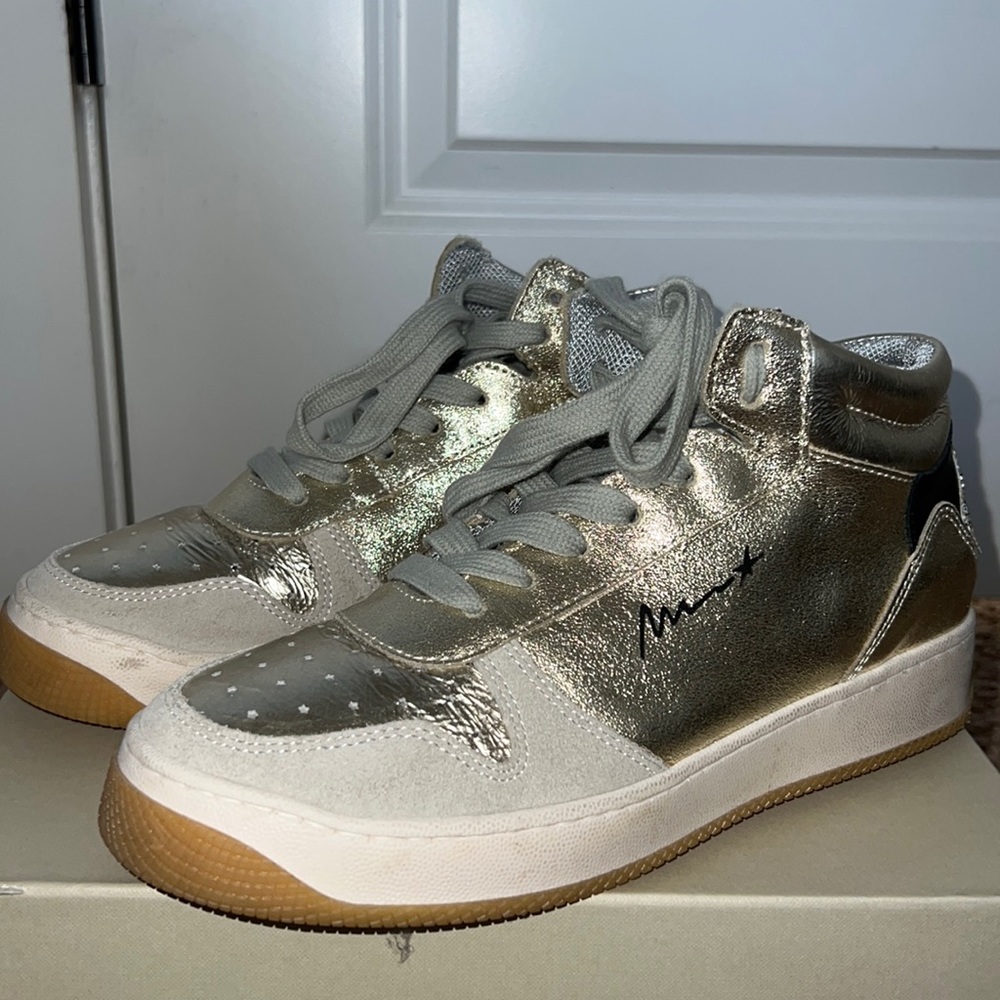 Méliné Italy high top gold sneakers